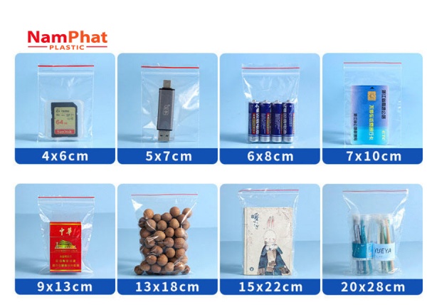 Red-striped zipper bags