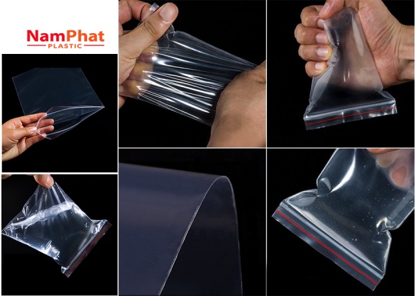 Technical specifications for red zipper bags