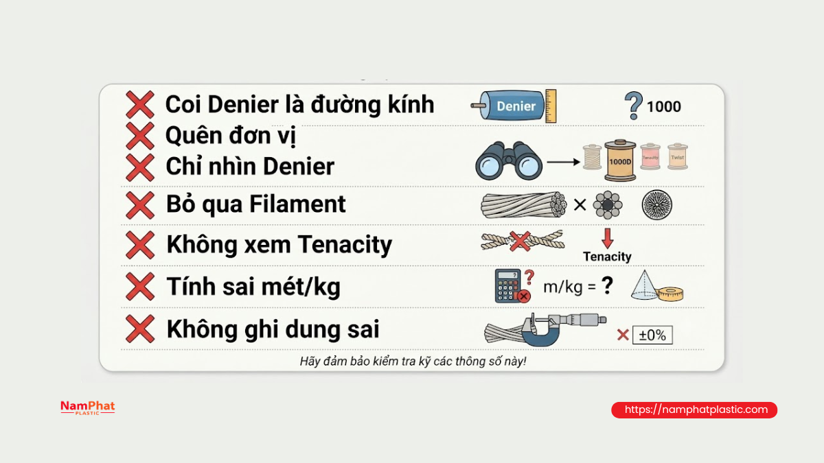 Bảy lỗi thường gặp khi mua sợi công nghiệp Bảy lỗi thường gặp khi mua sợi công nghiệp