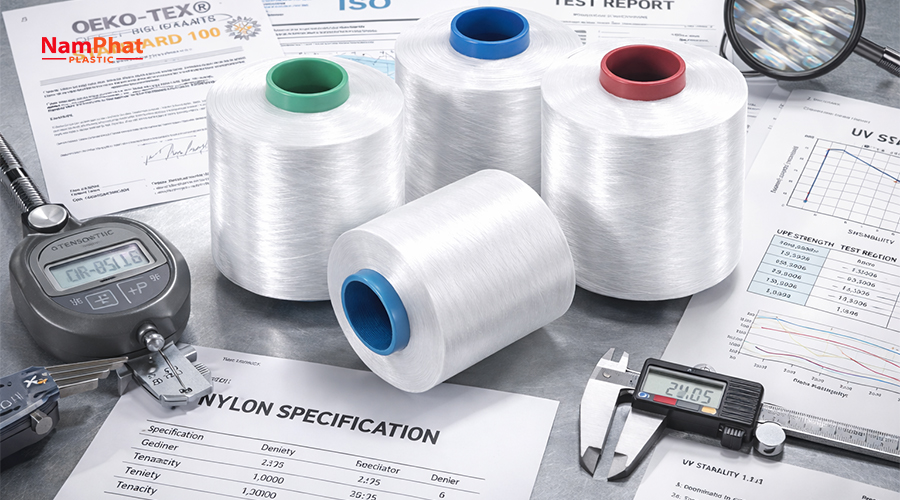 Các tiêu chuẩn kĩ thuật sợi nylon