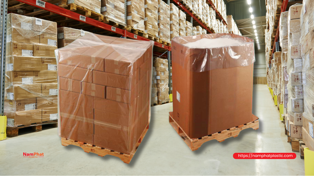 Cấu tạo túi trùm pallet