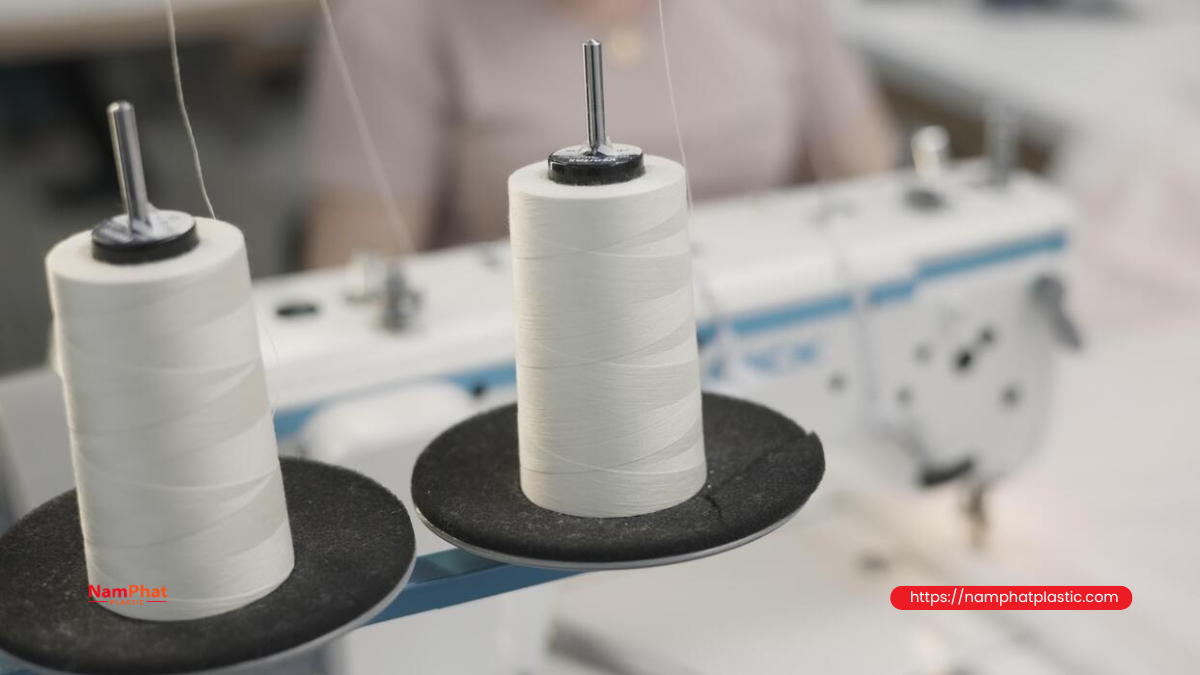 Chỉ may bao phân bón quy cách 20/6 trên máy may Chỉ may bao phân bón quy cách 20/6 trên máy may