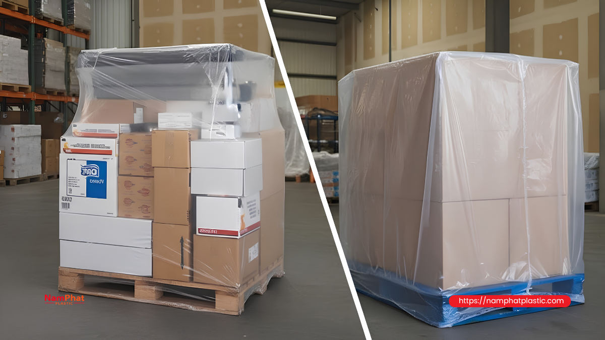 Cách chọn nguyên liệu túi trùm pallet theo ứng dụng