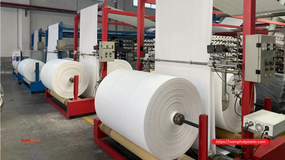 Production line for PP woven bags