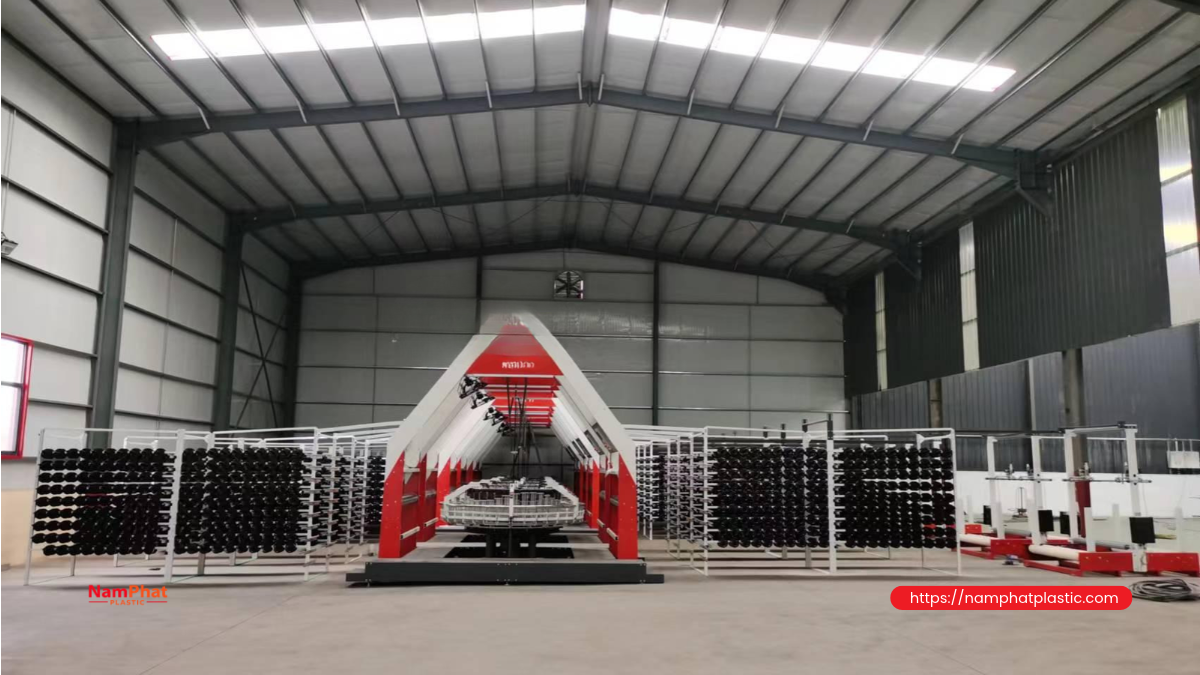 Production line for PP woven bags