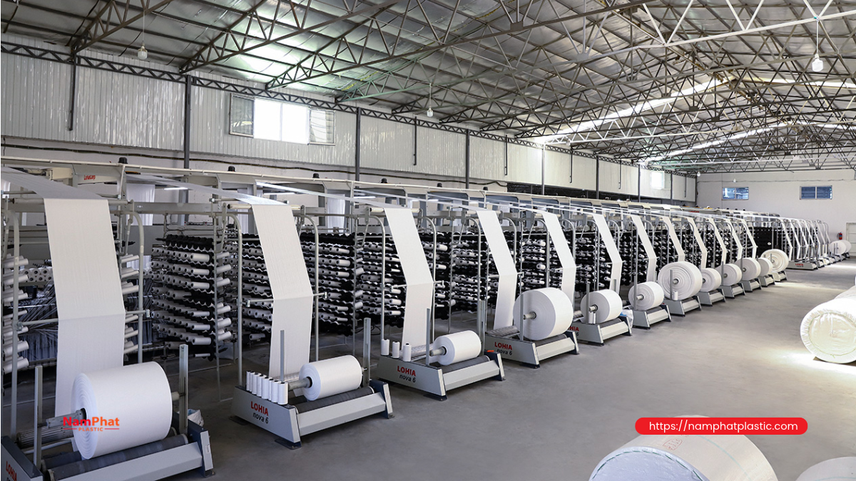 Production line for PP woven bags