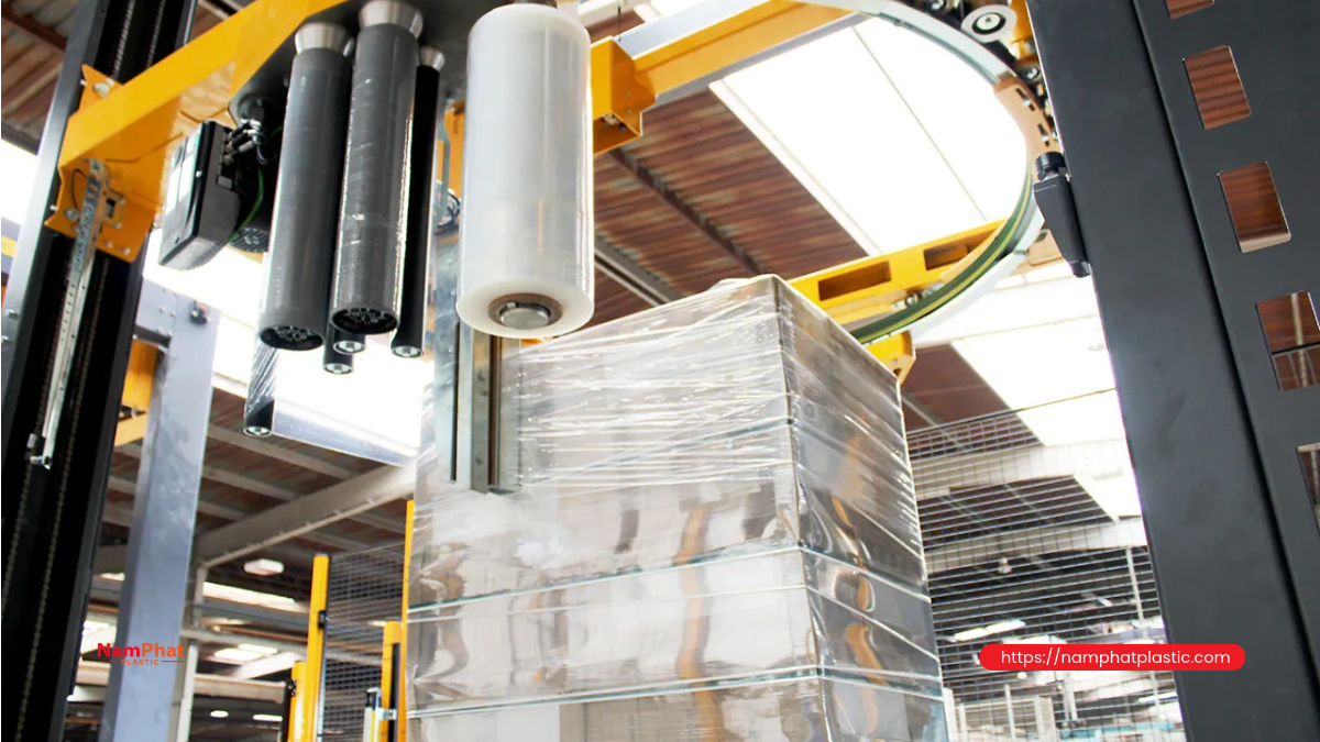 PE pallet stretch film production line