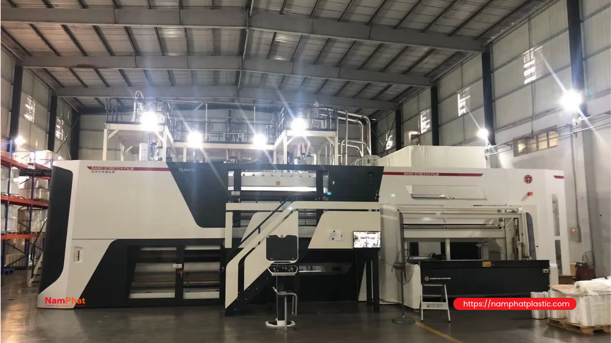 PE pallet stretch film production line
