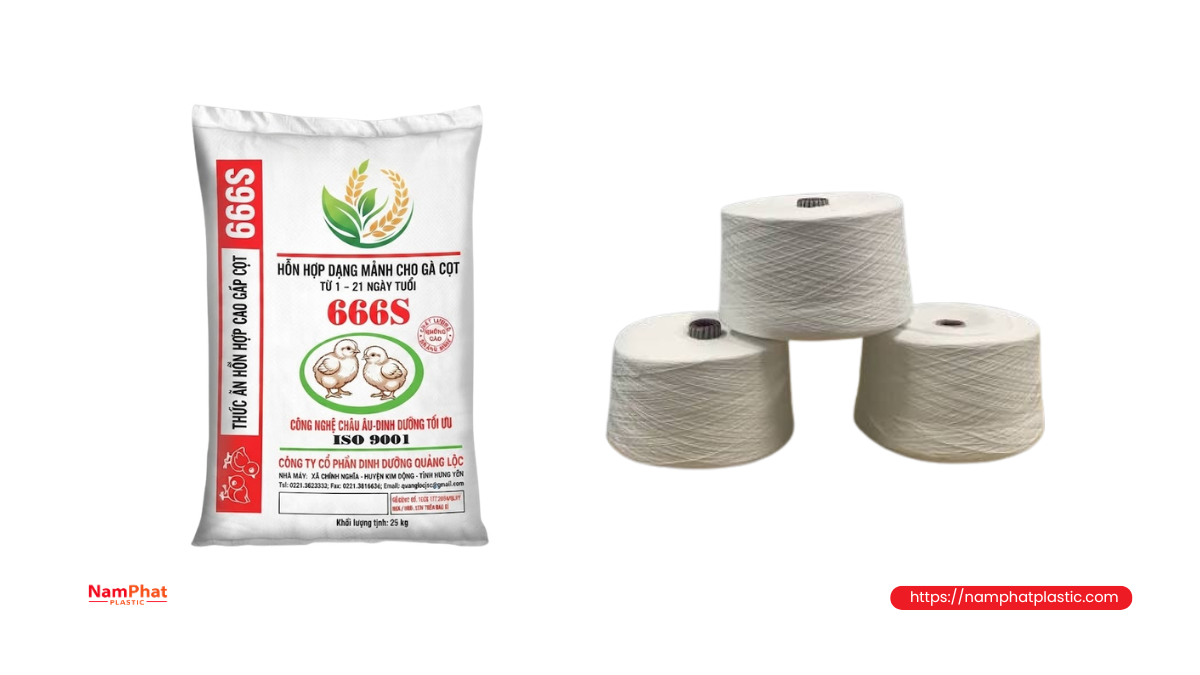 Giải pháp bao PP dệt và chỉ may miệng bao Giải pháp bao PP dệt và chỉ may miệng bao