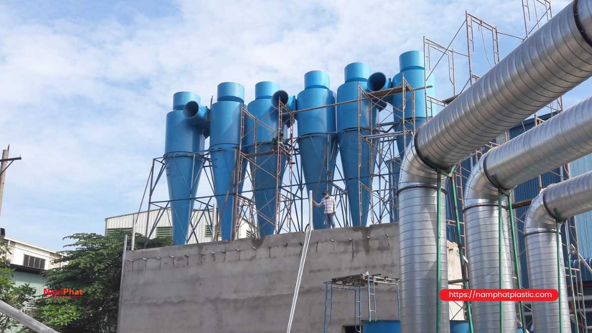 Hệ thống hút bụi trong dây chuyền đóng bao Hệ thống hút bụi trong dây chuyền đóng bao
