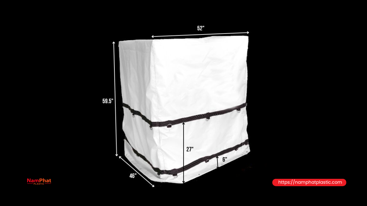 Kích thước túi trùm pallet