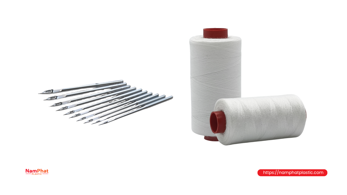 Kim và chỉ may bao PE cần tương thích với nhau Kim và chỉ may bao PE cần tương thích với nhau
