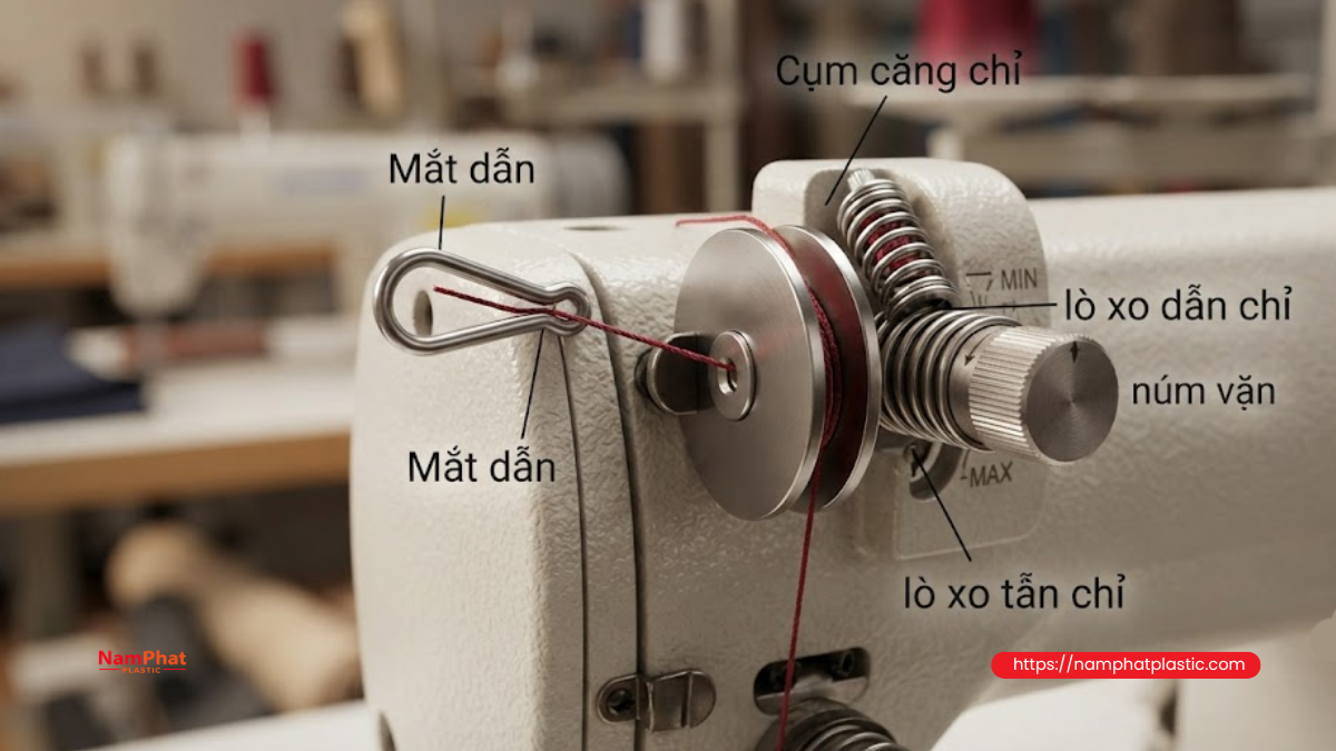Ma sát của chỉ tại cụm căng
