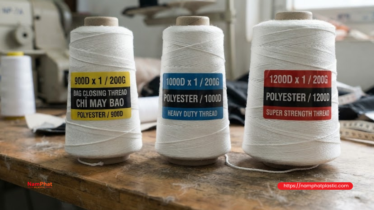 So sánh chỉ may bao 900D 1000D và 1200D theo độ dày và ứng dụng So sánh chỉ may bao 900D 1000D và 1200D theo độ dày và ứng dụng