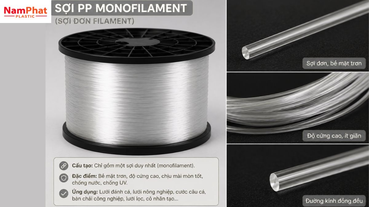Hình ảnh sợi PP monofilament