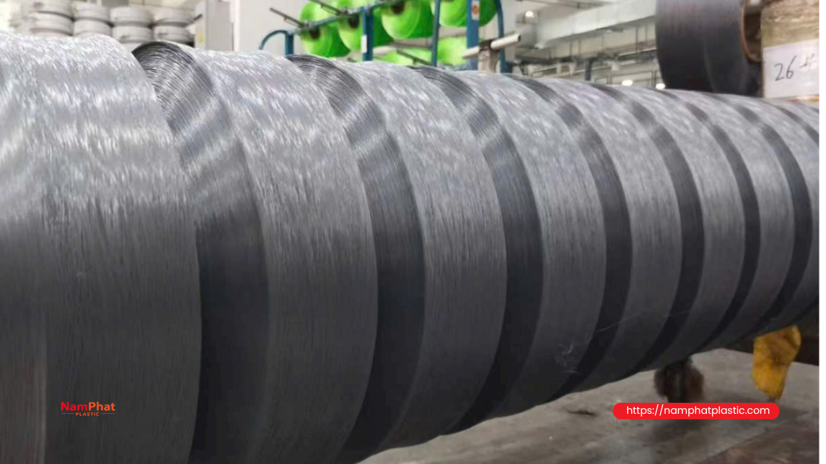 Sợi PP multifilament trên máy dệt máy bện công nghiệp