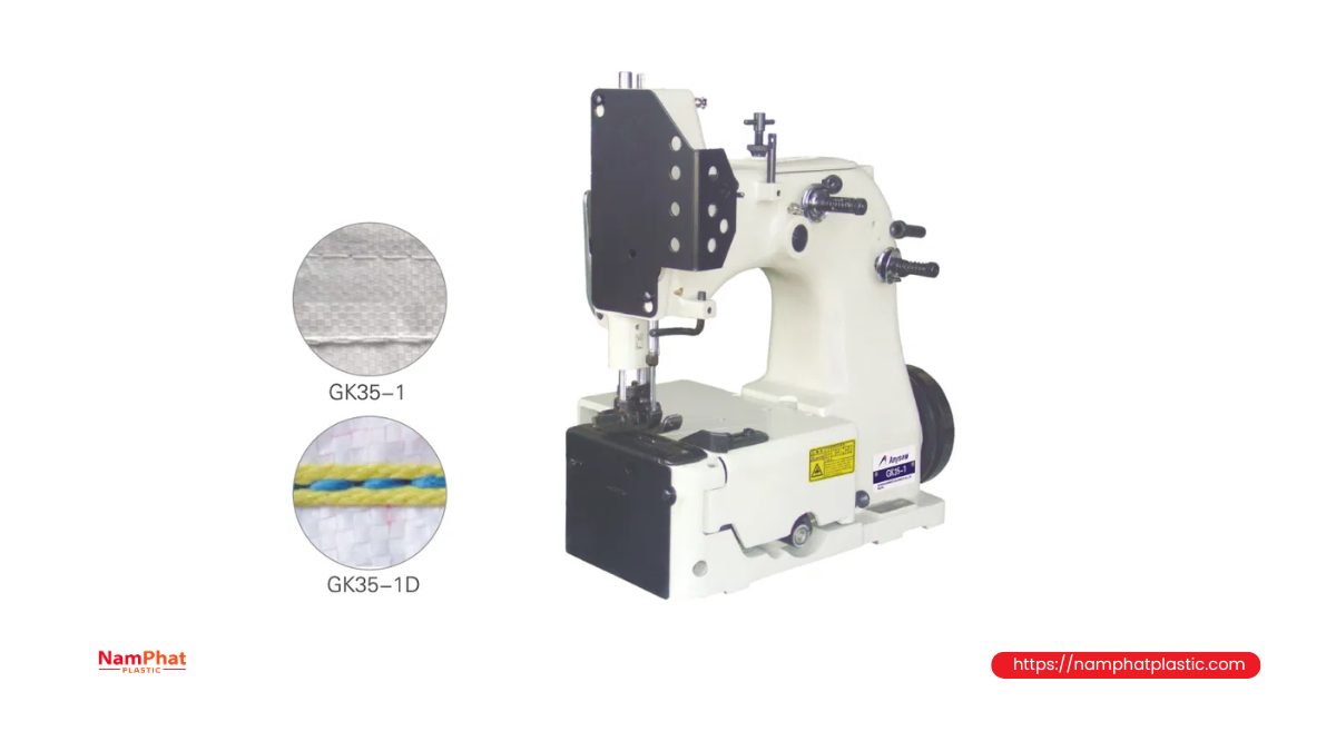 Thiết bị may đáy và đóng miệng bao