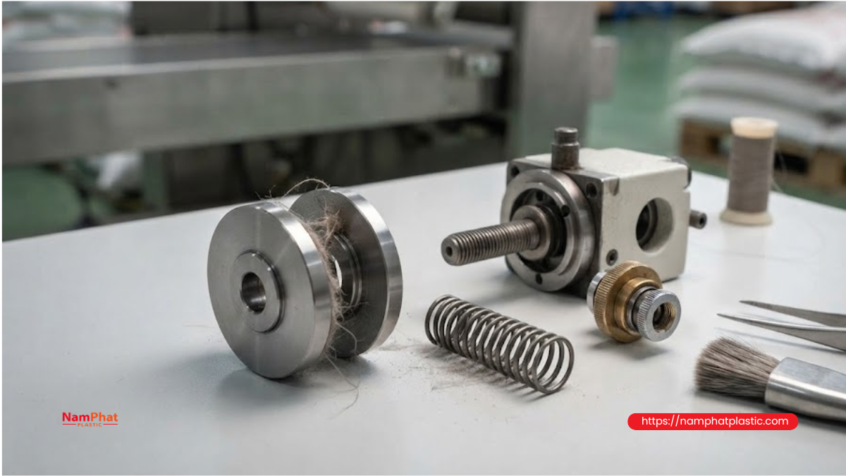 Vệ sinh bộ căng chỉ máy may bao Vệ sinh bộ căng chỉ máy may bao